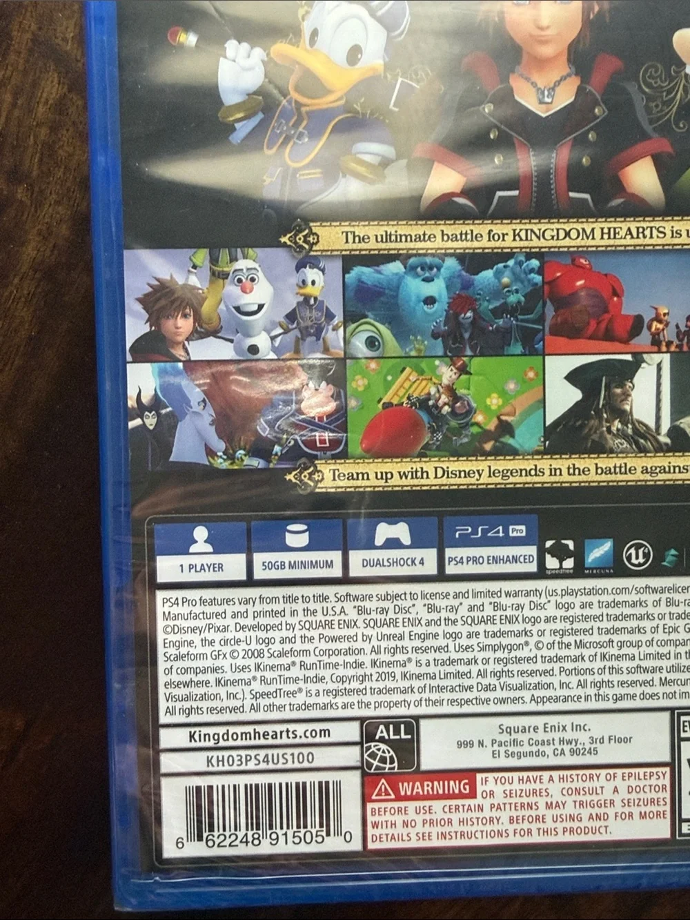 Kingdom Hearts III PS4 Game